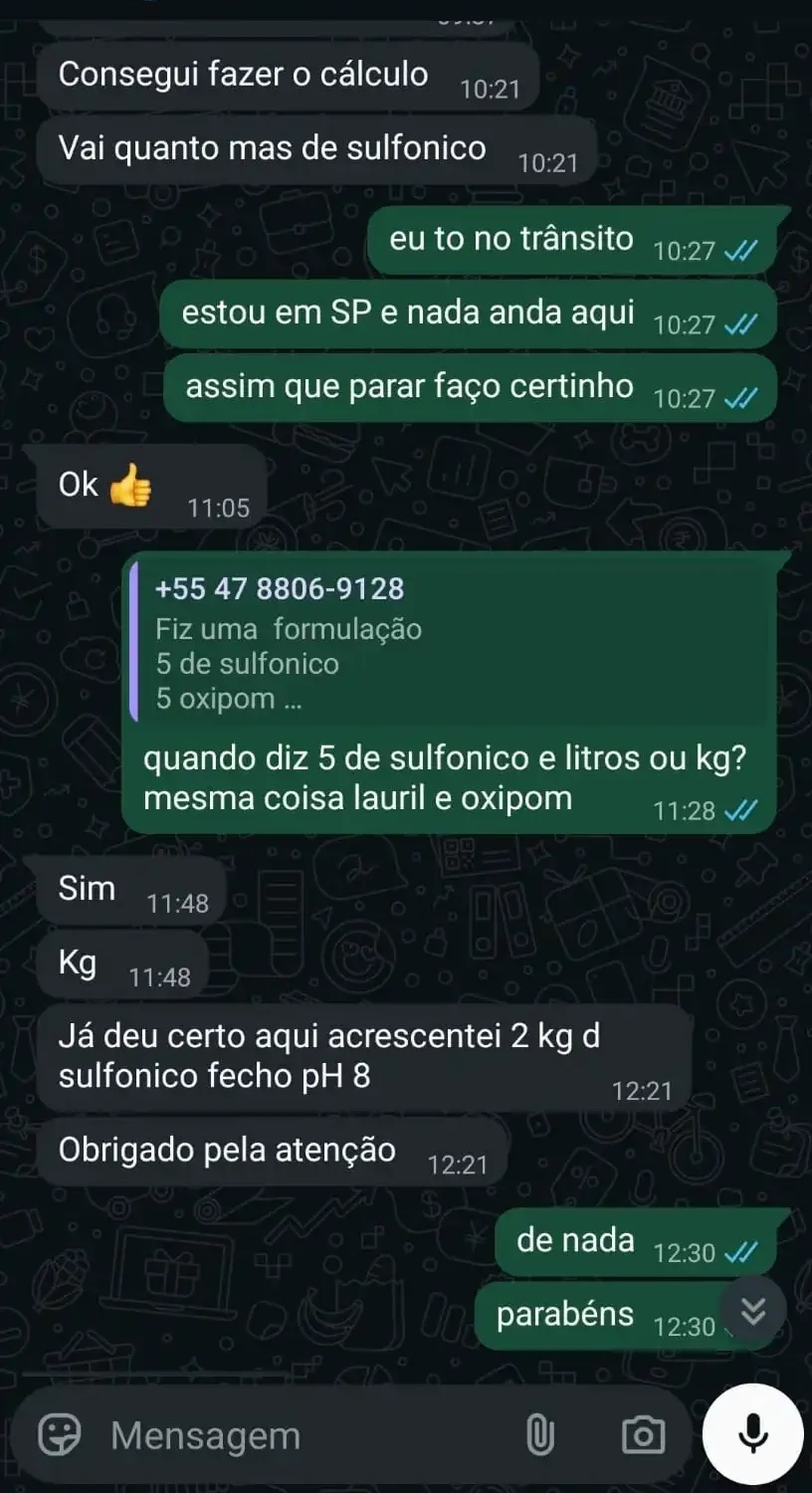 Depoimento WhatsApp