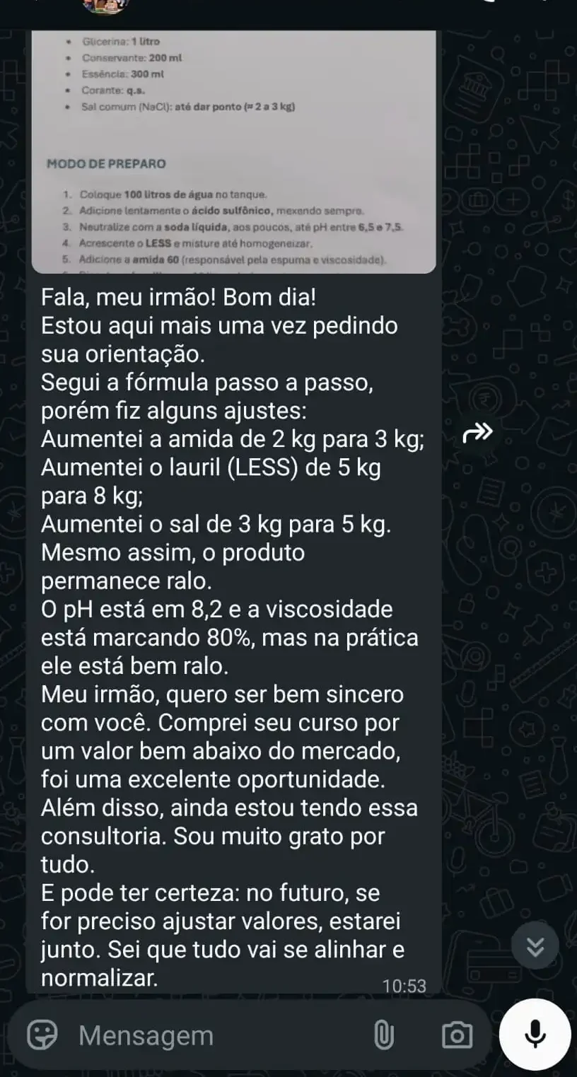 Depoimento WhatsApp